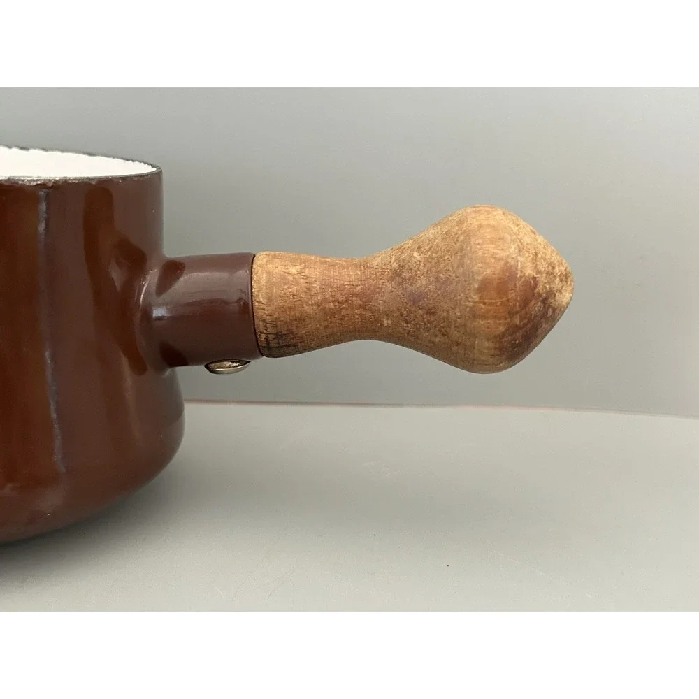 VINTAGE Dansk Kobenstyle Brown Butter Sauce Pot Wood Handle Small Pan France